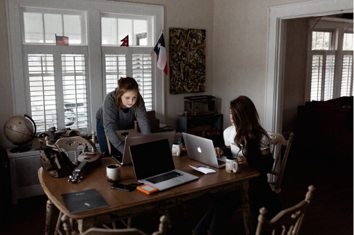 women in an office